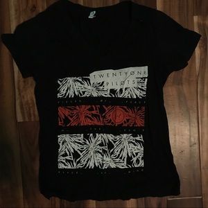 NEVER WORN Twenty One Pilots V Neck Tee